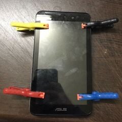 Tablet Cep Telefonu Ekran Tutucu Kıskaç Mandal - Sarı