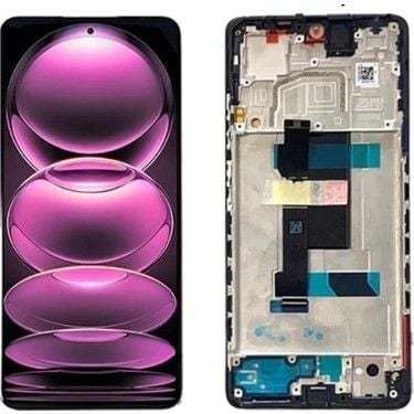 Xiaomi Redmi Note 12 Pro 5G Çıtalı Ekran Dokunmatik Siyah