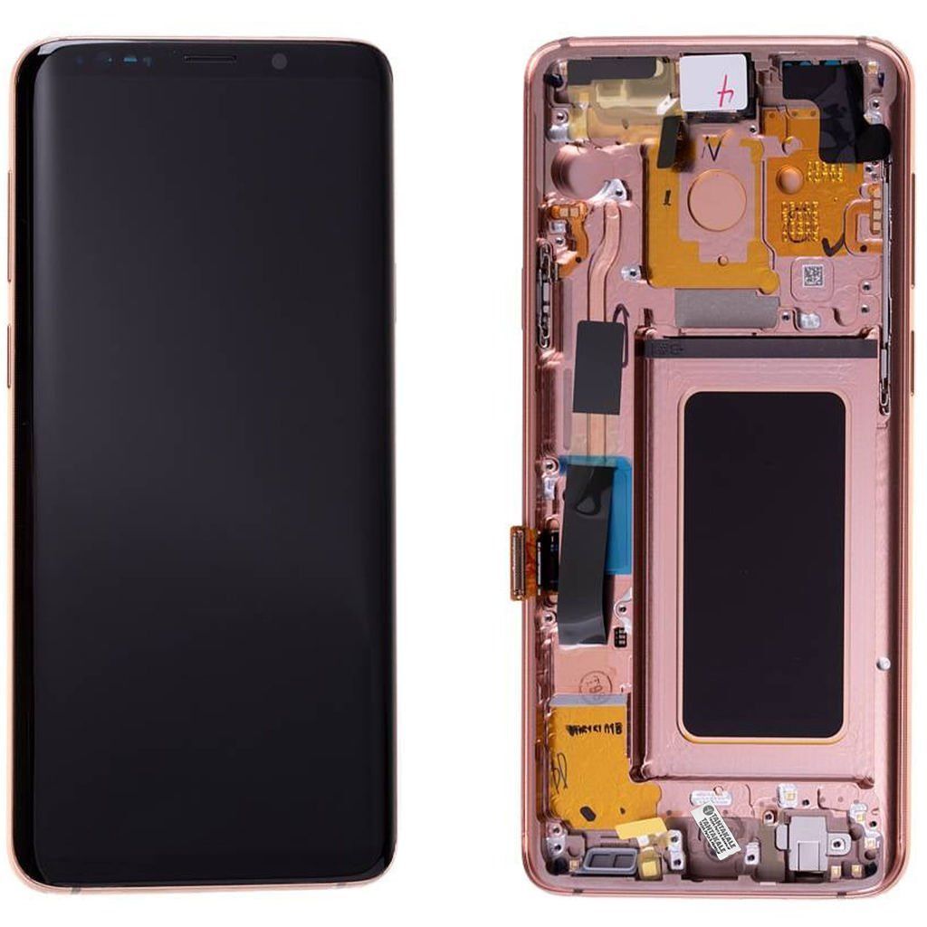 Samsung Galaxy S9 Plus SM-G965 Lcd Ekran Dokunmatik Çıtalı Gold