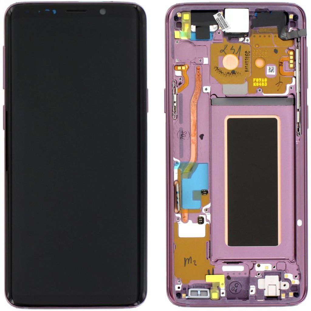 Samsung Galaxy S9 SM-G960 Lcd Ekran Dokunmatik Çıtalı Mor
