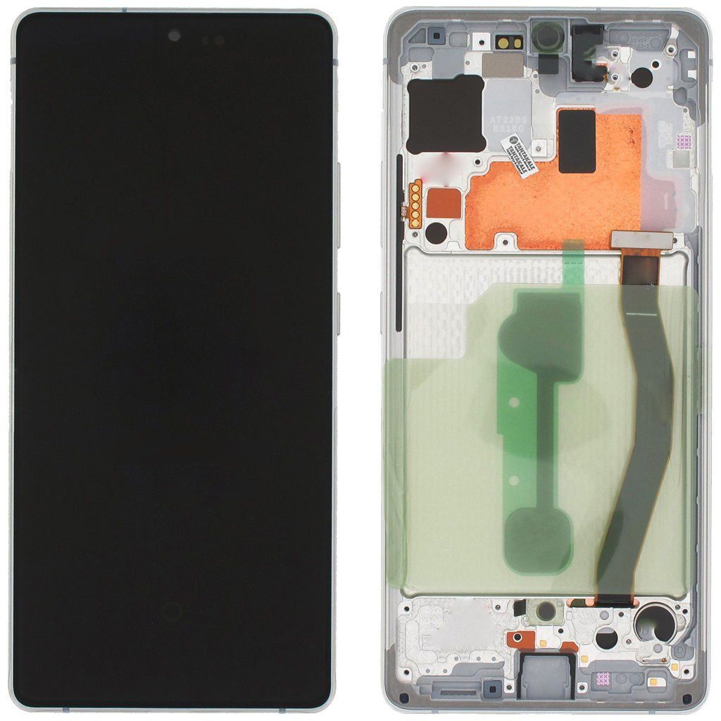 Samsung Galaxy S10 Lite SM-G770 Lcd Ekran Dokunmatik Çıtalı Beyaz