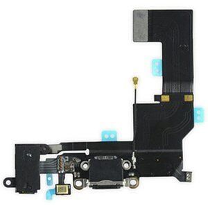 İphone 5SE Şarj Soketi Kulaklık Mikrofon Film Bordu Siyah