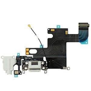 İphone 6 Şarj Soketi Kulaklık Mikrofon Film Bordu Beyaz