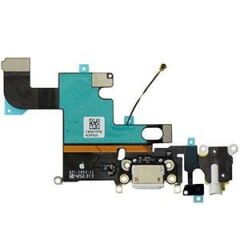 İphone 6 Şarj Soketi Kulaklık Mikrofon Film Bordu Beyaz