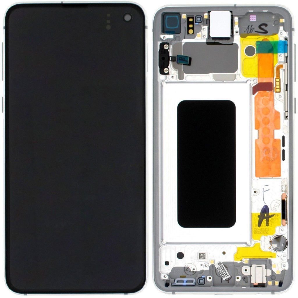 Samsung Galaxy S10e SM-G970 Lcd Ekran Dokunmatik Çıtalı Beyaz