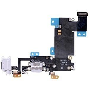 İphone 6S Plus Şarj Soketi Kulaklık Mikrofon Film Bordu Beyaz