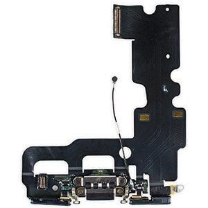 İphone 7 Şarj Soketi Kulaklık Mikrofon Film Bordu Siyah