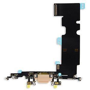 İphone 8 Plus Şarj Soketi Kulaklık Mikrofon Film Bordu Gold