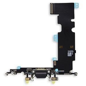 İphone 8 Plus Şarj Soketi Kulaklık Mikrofon Film Bordu Siyah