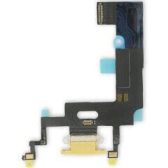 İphone XR Şarj Soketi Kulaklık Mikrofon Film Bordu Sarı