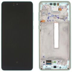 Samsung Galaxy A73 5G SM-SM-A736 Lcd Ekran Dokunmatik Çıtalı Yeşil