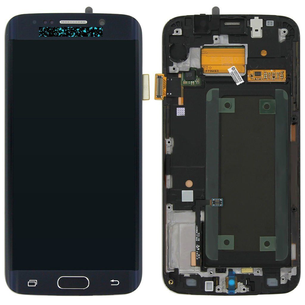 Samsung Galaxy S6 Edge SM-G925 Lcd Ekran Dokunmatik Çıtalı Siyah