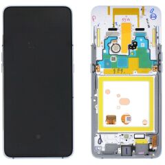 Samsung Galaxy A80 SM-A805 Lcd Ekran Dokunmatik Çıtalı Gri