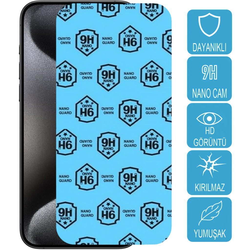 TCL 20SE Ekran Koruyucu Nano Kırılmaz Cam