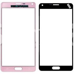 Samsung Galaxy Note 4 SM-N910 Dokunmatik Ön Cam Lens Pembe
