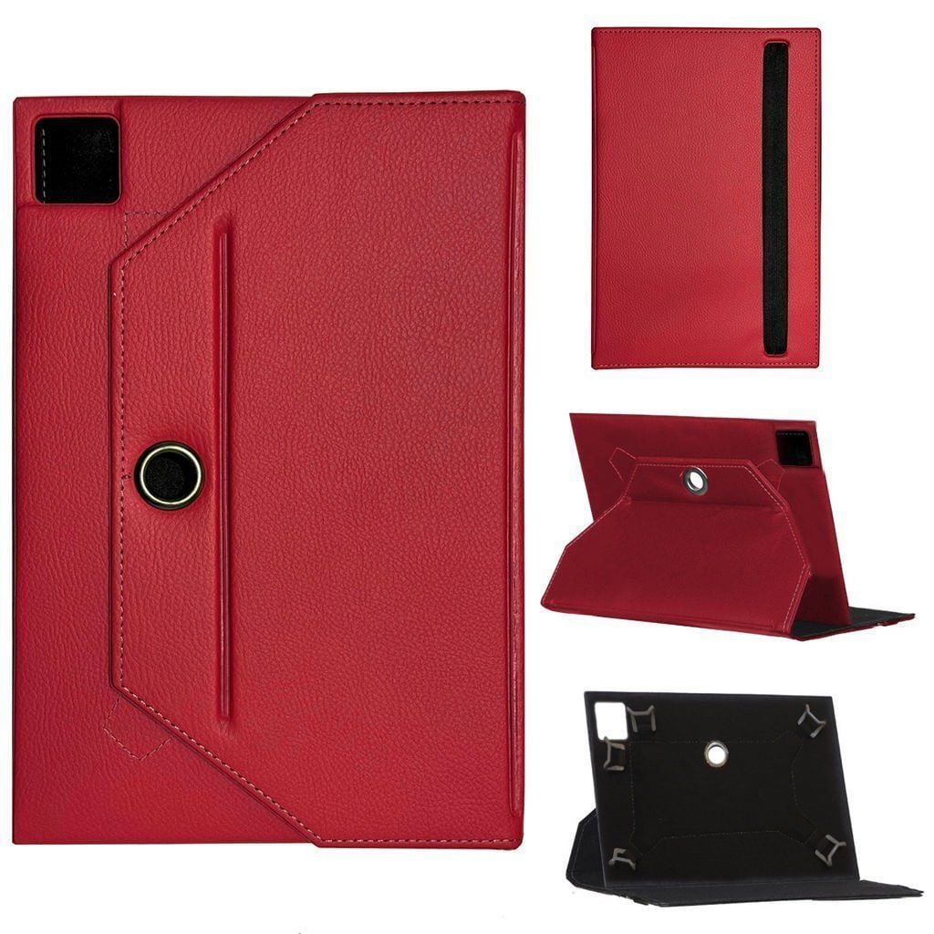 İpad Pro 12.9 A1584 Universal Standlı Tablet Kılıfı Kırmızı