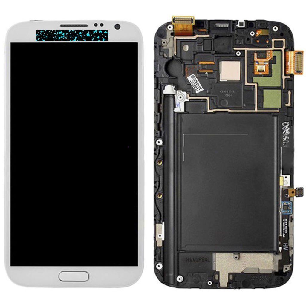 Samsung Galaxy Note 2 GT-N7100 Lcd Ekran Dokunmatik Çıtalı Beyaz
