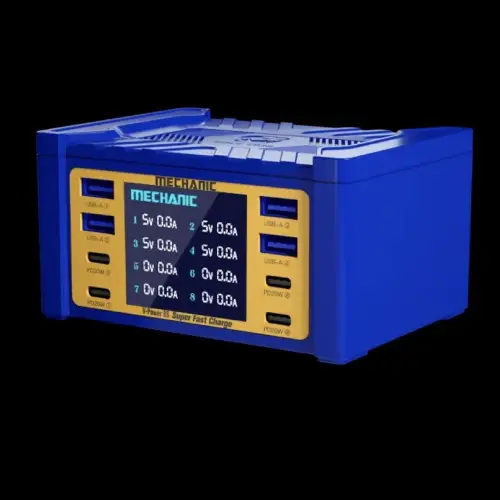 Mechanic 8 Adet Port 115W Usb Akım Ölçer Şarj Ünitesi