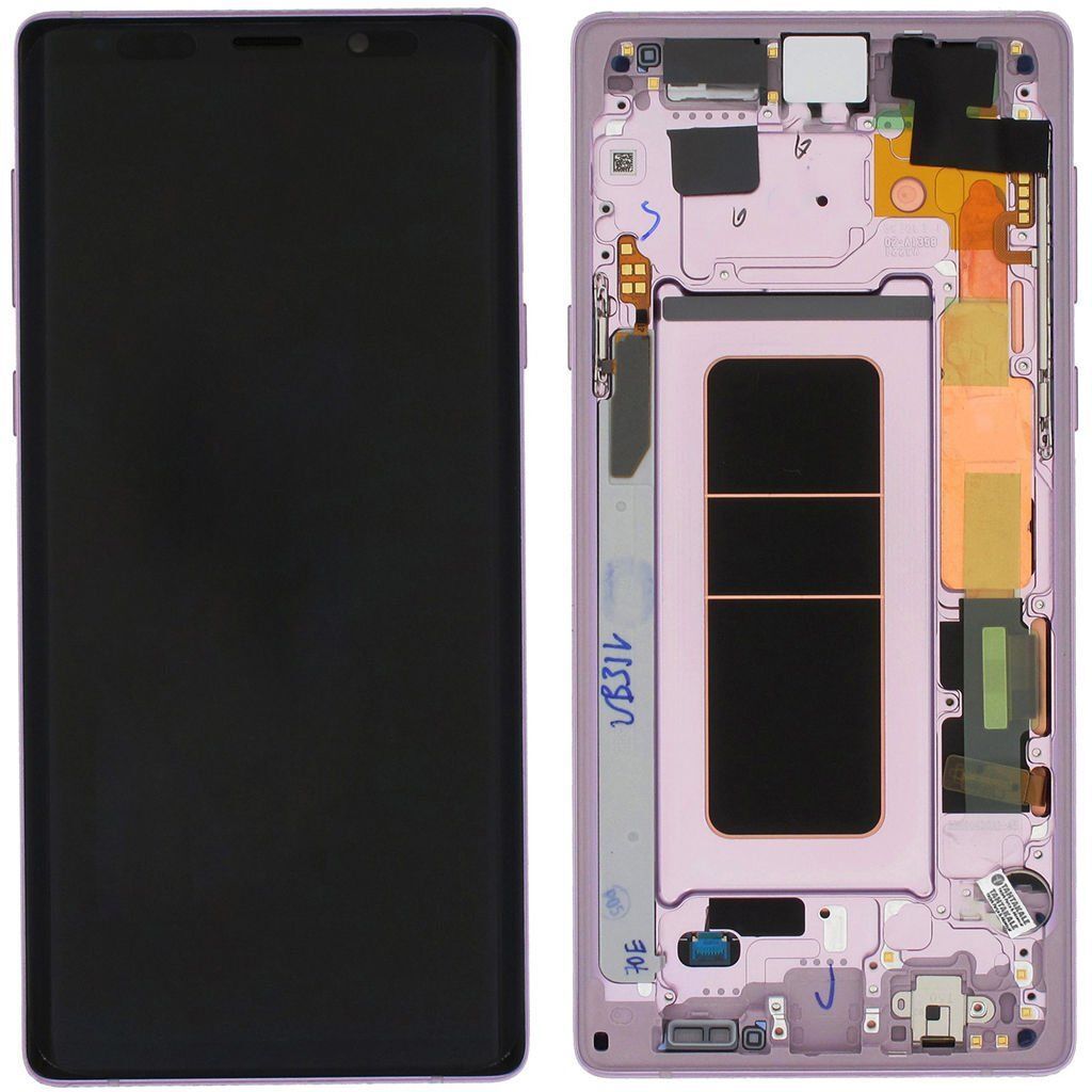 Samsung Galaxy Note 9 SM-N960 Lcd Ekran Dokunmatik Çıtalı Mor