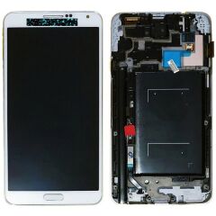 Samsung Galaxy Note 3 SM-N9005 Lcd Ekran Dokunmatik Çıtalı Beyaz