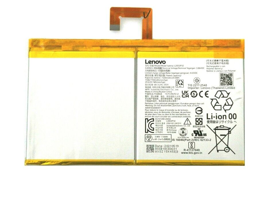 Lenovo Tab M11 TB330FU TB330XU TB331FC L23D2P31 L20D2P32 Batarya Pil