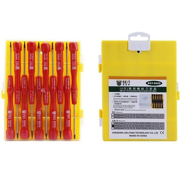 Best BST-8800 Elektronik Malzeme Sökmek İçin Tornavida Seti