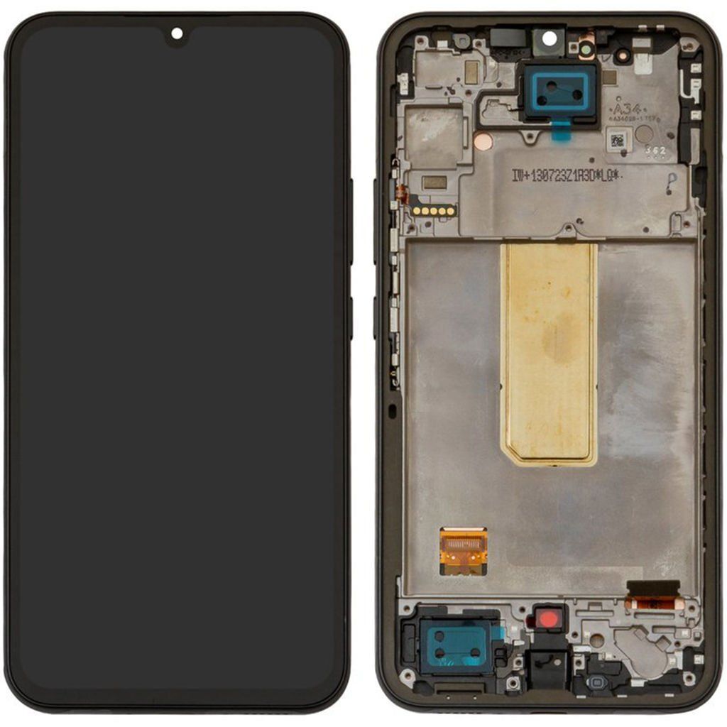 Samsung Galaxy A34 5G SM-A346 Lcd Ekran Dokunmatik Çıtalı Siyah