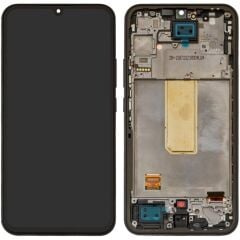 Samsung Galaxy A34 5G SM-A346 Lcd Ekran Dokunmatik Çıtalı Siyah