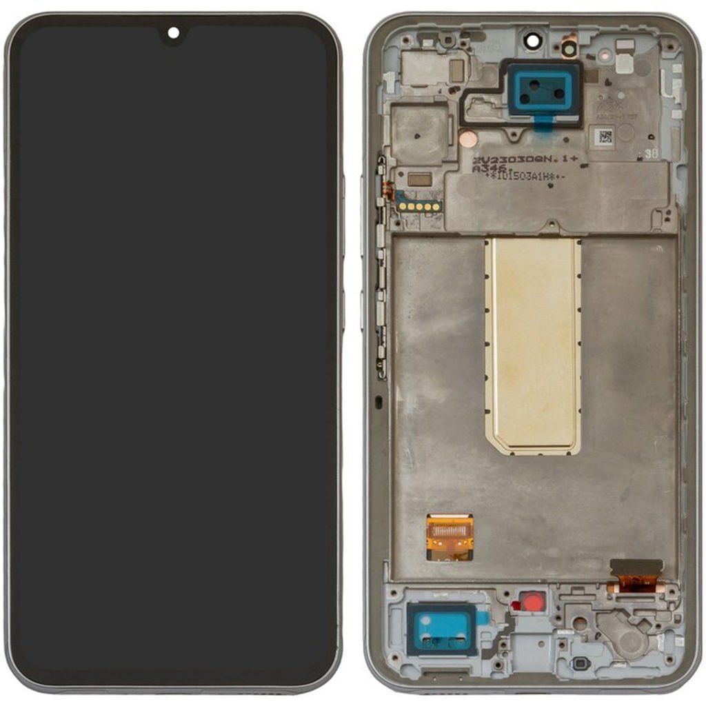 Samsung Galaxy A34 5G SM-A346 Lcd Ekran Dokunmatik Çıtalı Gümüş