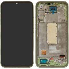 Samsung Galaxy A34 5G SM-A346 Lcd Ekran Dokunmatik Çıtalı Yeşil