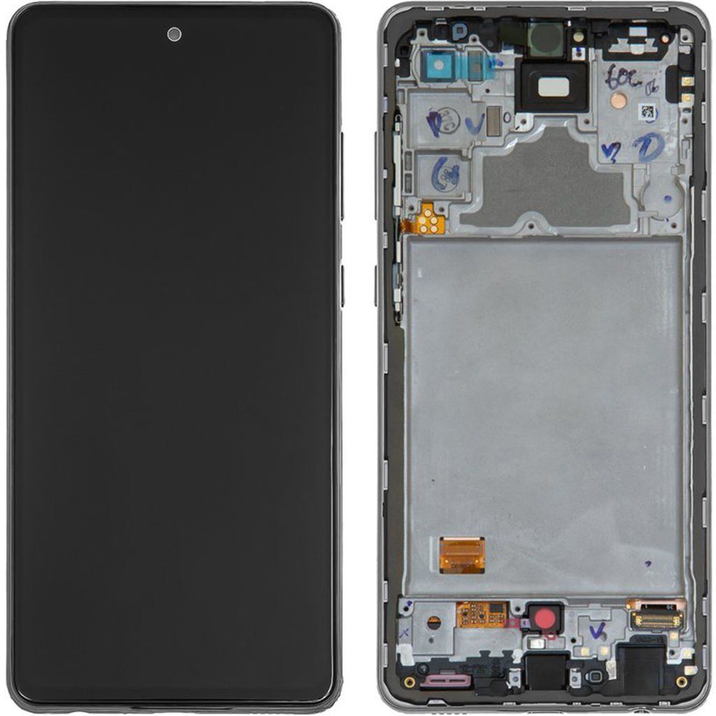 Samsung Galaxy A72 SM-A725 Lcd Ekran Dokunmatik Çıtalı Siyah