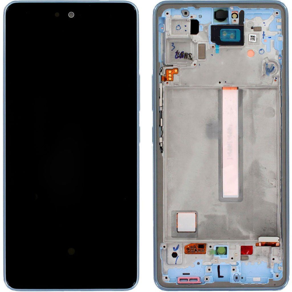 Samsung Galaxy A53 5G SM-A536 Lcd Ekran Dokunmatik Çıtalı Mavi