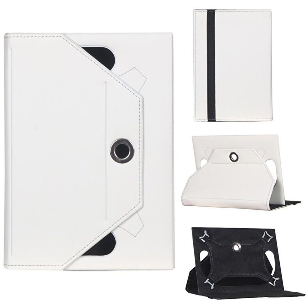 Huawei Matepad 10 BAH3-W09 Universal Standlı Tablet Kılıfı Beyaz