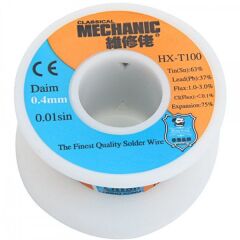 Mechanıc HX-T100 Tablet Cep Telefonu Tamiri İçin Lehim Teli (0,3mm)