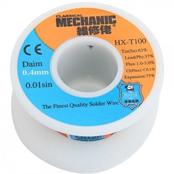 Mechanıc HX-T100 Masaüstü Dizüstü PC Tamiri İçin Lehim Teli (0,3mm)