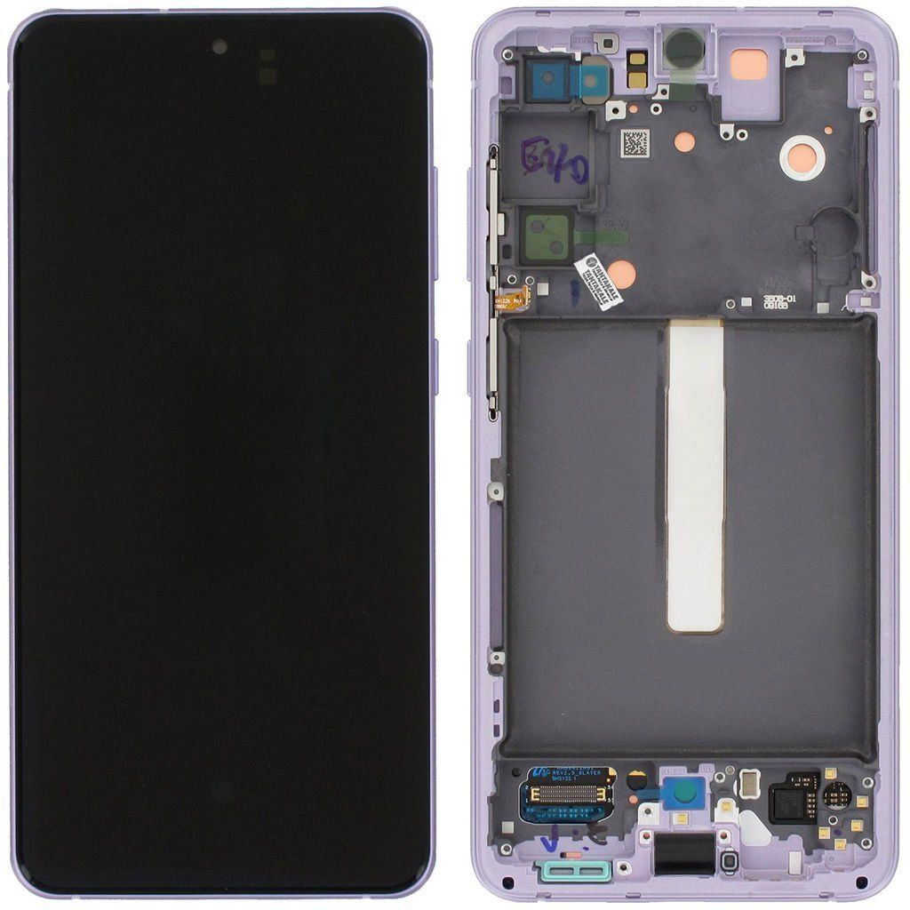 Samsung Galaxy S21 FE 5G SM-G990 Lcd Ekran Dokunmatik Çıtalı Mor