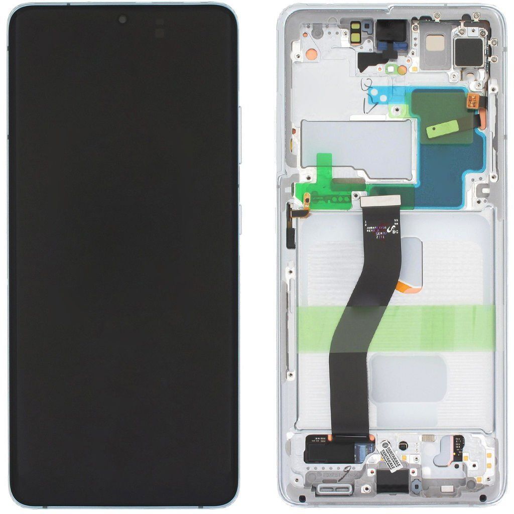Samsung Galaxy S21 Ultra SM-G998 Lcd Ekran Dokunmatik Çıtalı Gri