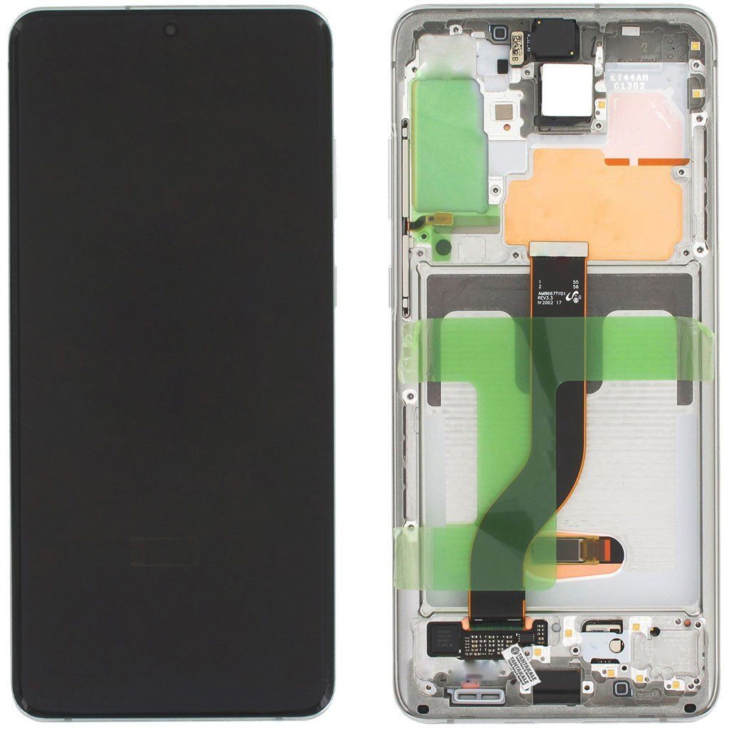 Samsung Galaxy S20 Plus SM-G985 Lcd Ekran Dokunmatik Çıtalı Beyaz