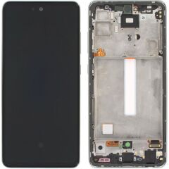 Samsung Galaxy A52 SM-A525 Lcd Ekran Dokunmatik Çıtalı Beyaz