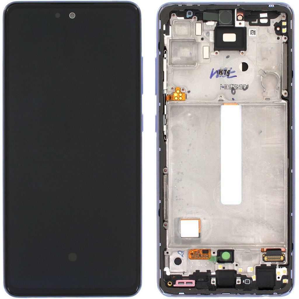 Samsung Galaxy A52 5G SM-A526 Lcd Ekran Dokunmatik Çıtalı Mor