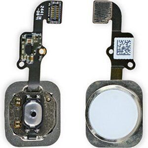 İphone 6 Home Tuş Flex Silver Gümüş