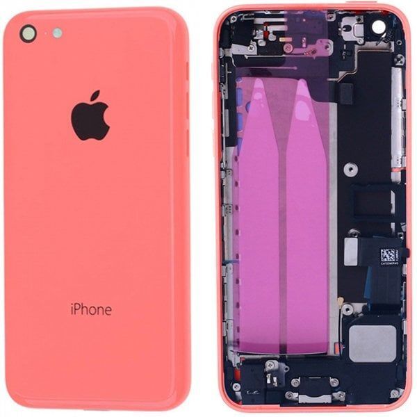 İphone 5C Kasa Full Dolu Pembe